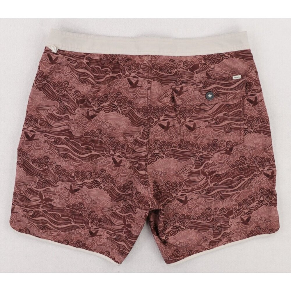 Vuori Cruise Board Shorts Mens 36 Cedar Vintage Ocean Unlined Swim Trunks - Picture 2 of 7